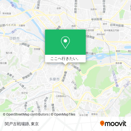 関戸古戦場跡地図