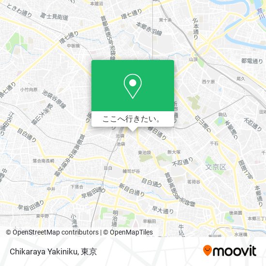 Chikaraya Yakiniku地図