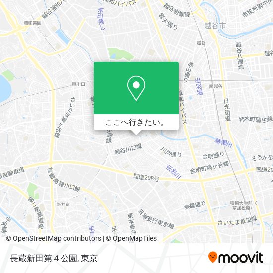 長蔵新田第４公園地図