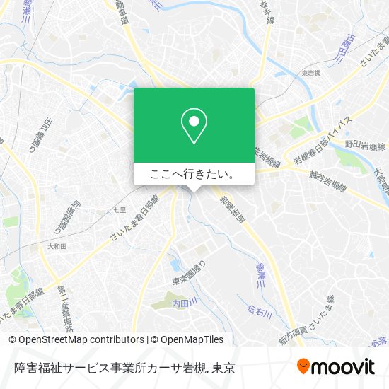 障害福祉サービス事業所カーサ岩槻地図