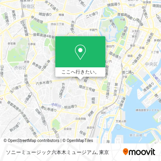ソニーミュージック六本木ミュージアム地図