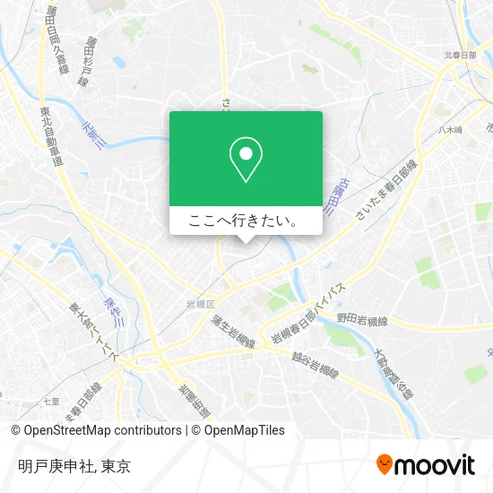 明戸庚申社地図