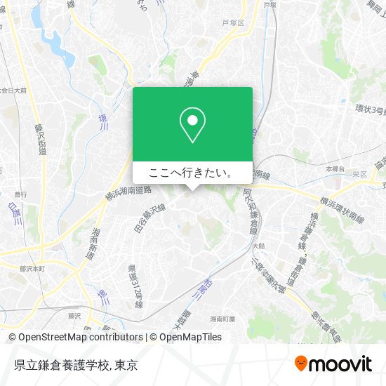 県立鎌倉養護学校地図