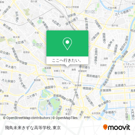 飛鳥未来きずな高等学校地図