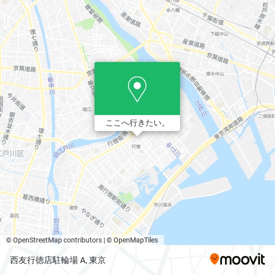 西友行徳店駐輪場 A地図