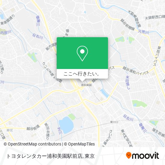 トヨタレンタカー浦和美園駅前店地図