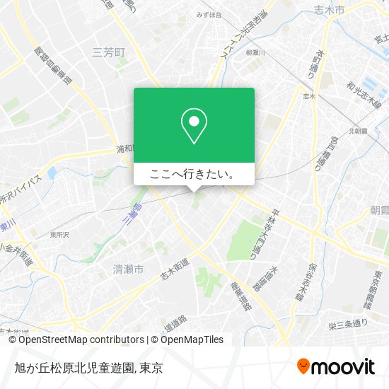 旭が丘松原北児童遊園地図