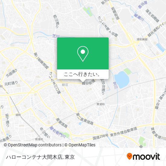 ハローコンテナ大間木店地図