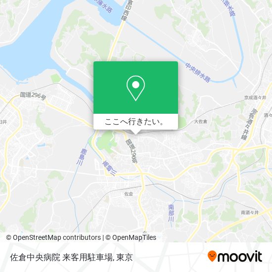 佐倉中央病院 来客用駐車場地図