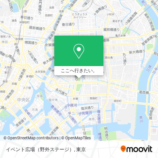 イベント広場（野外ステージ）地図