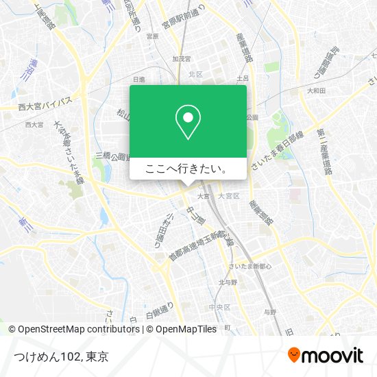 つけめん102地図