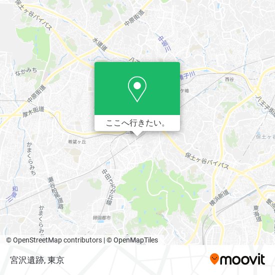 宮沢遺跡地図