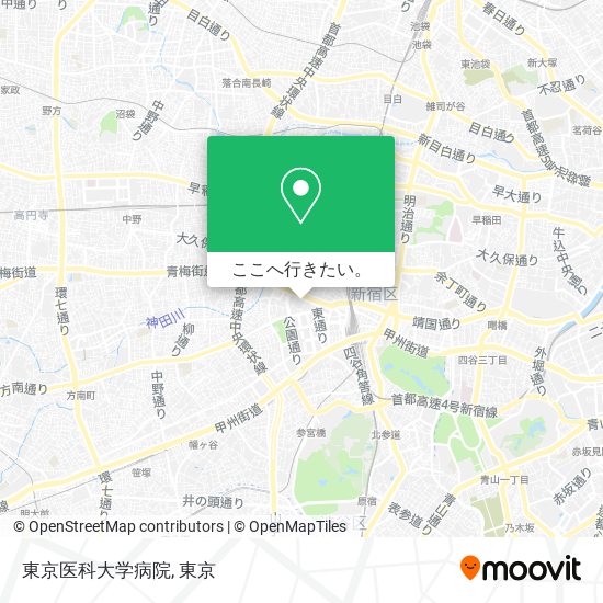 東京医科大学病院地図
