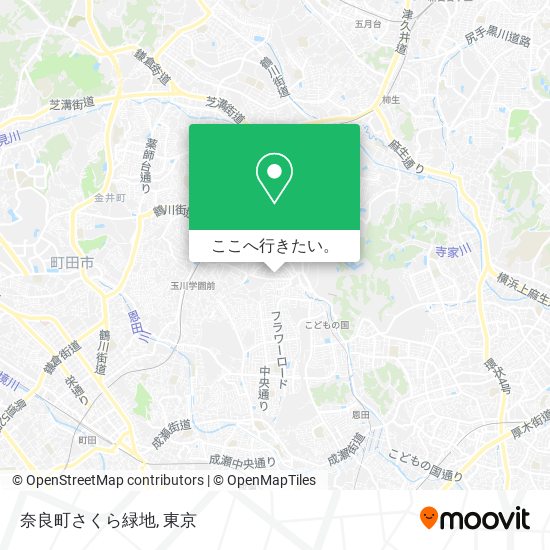 奈良町さくら緑地地図
