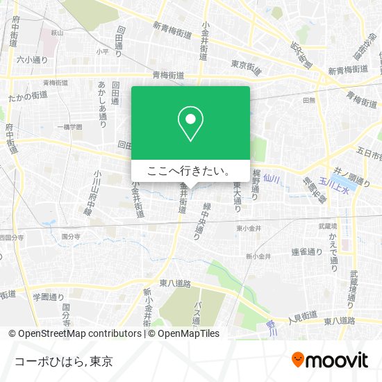 コーポひはら地図