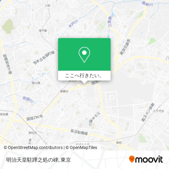 明治天皇駐蹕之処の碑地図