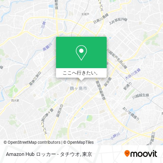 Amazon Hub ロッカー - タチウオ地図