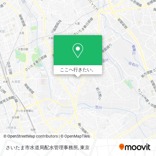 さいたま市水道局配水管理事務所地図
