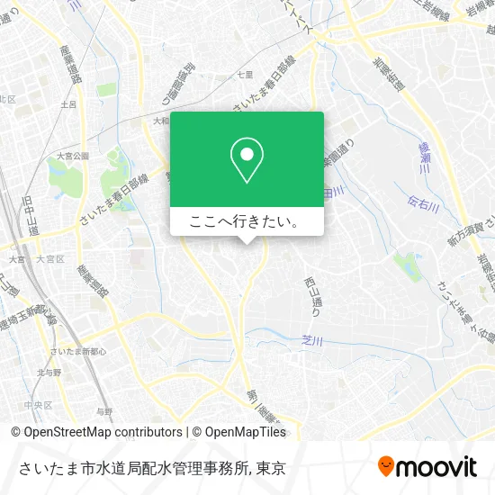 さいたま市水道局配水管理事務所地図