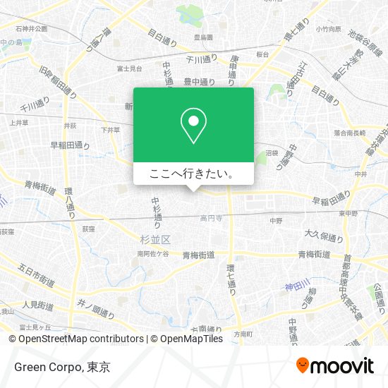 Green Corpo地図