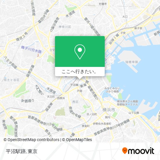 平沼駅跡地図