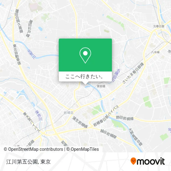 江川第五公園地図