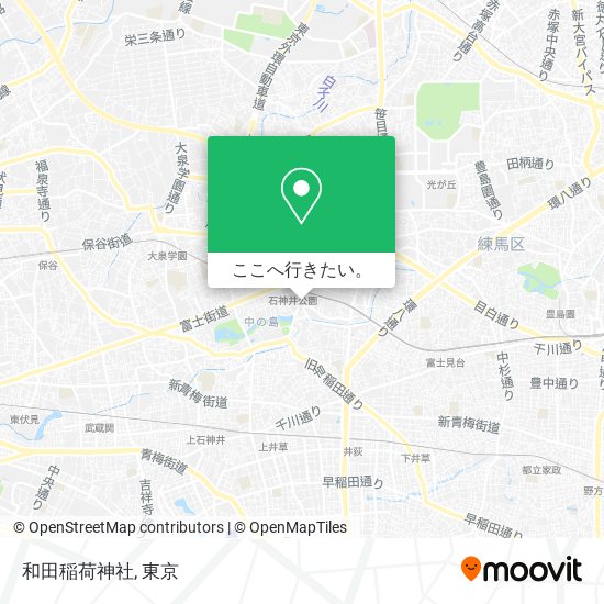 和田稲荷神社地図