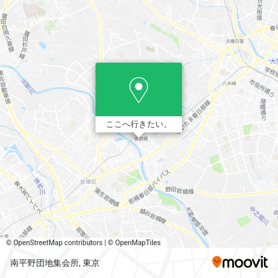 南平野団地集会所地図