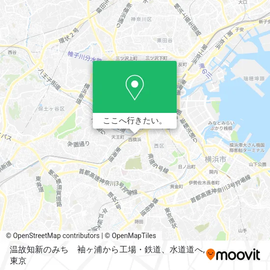 温故知新のみち　袖ヶ浦から工場・鉄道、水道道へ地図