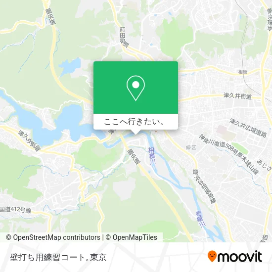 壁打ち用練習コート地図