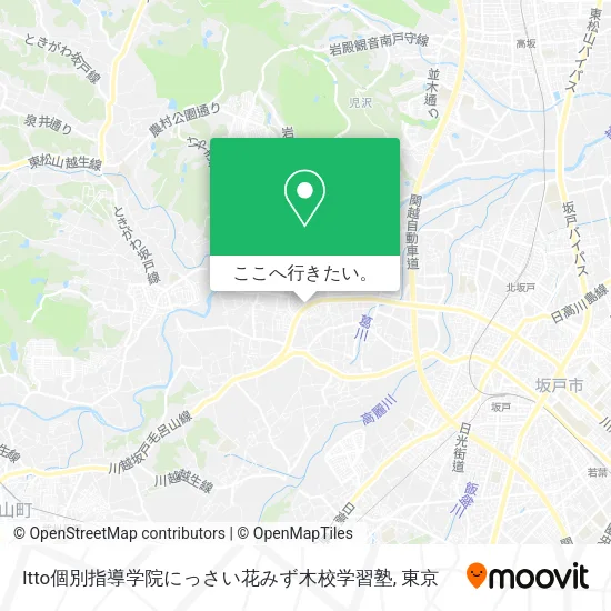 Itto個別指導学院にっさい花みず木校学習塾地図