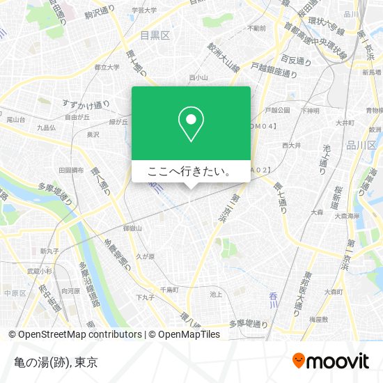 亀の湯(跡)地図