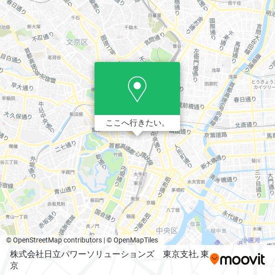株式会社日立パワーソリューションズ　東京支社地図
