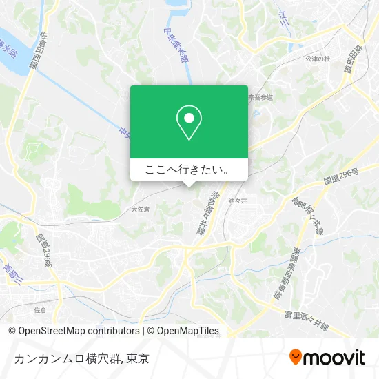 カンカンムロ横穴群地図
