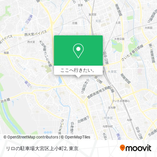 リロの駐車場大宮区上小町2地図