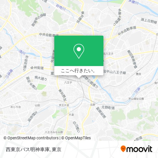 西東京バス明神車庫地図