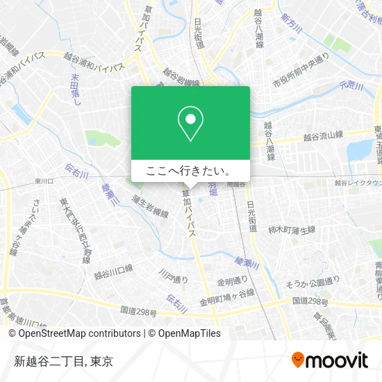 新越谷二丁目地図