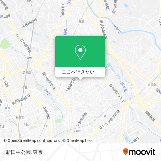 新田中公園地図