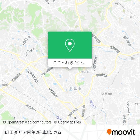 町田ダリア園第2駐車場地図