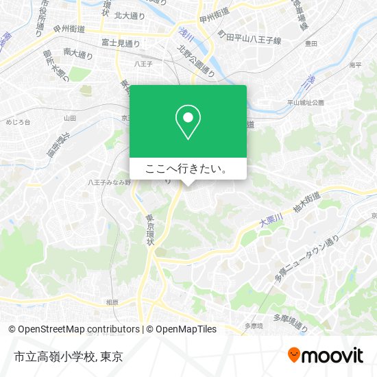 市立高嶺小学校地図