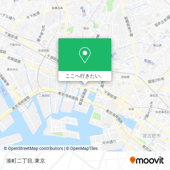 湊町二丁目地図