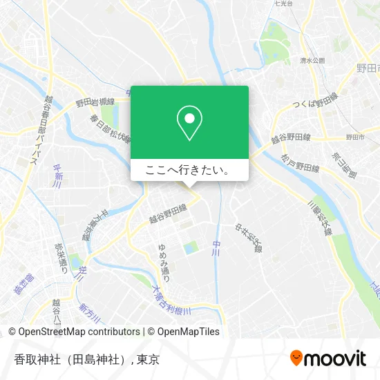 香取神社（田島神社）地図