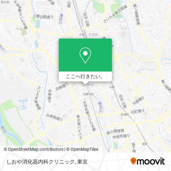 しおや消化器内科クリニック地図