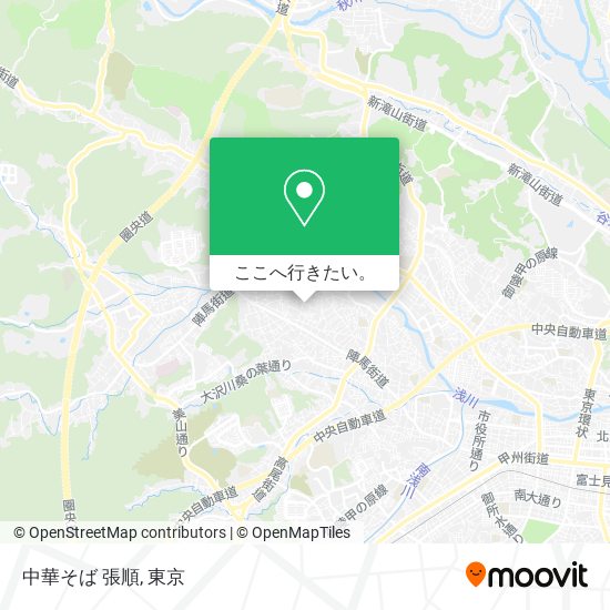 中華そば 張順地図