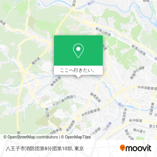八王子市消防団第8分団第10部地図