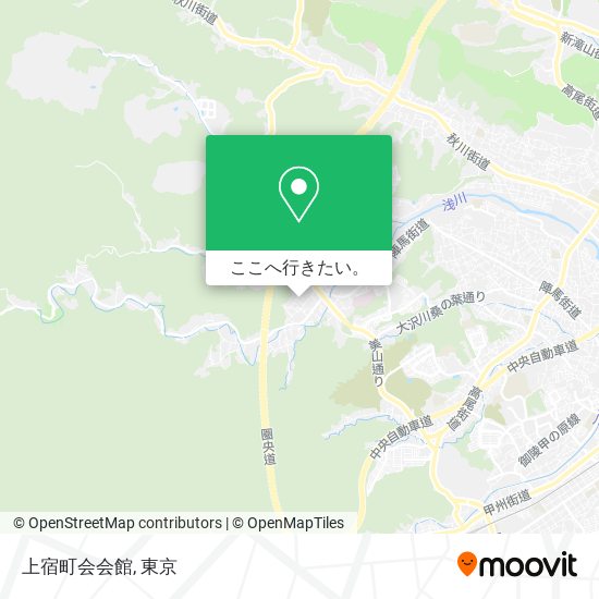 上宿町会会館地図