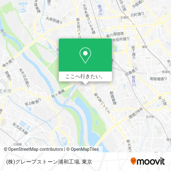 (株)グレープストーン浦和工場地図