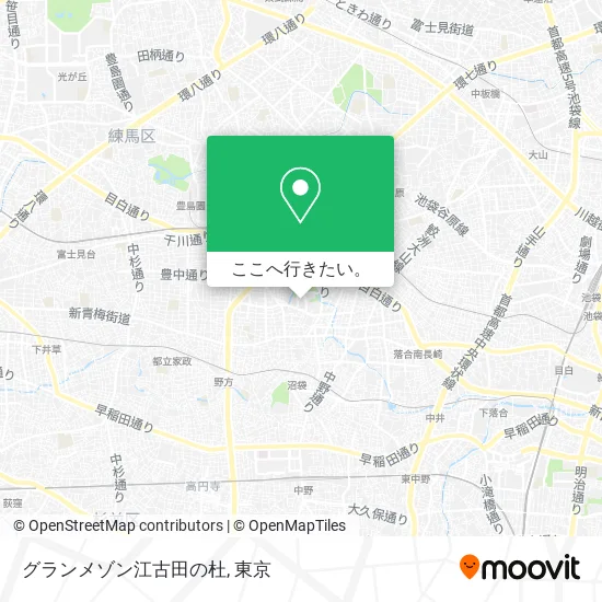 グランメゾン江古田の杜地図