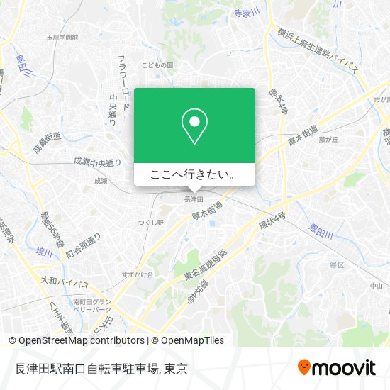 長津田駅南口自転車駐車場地図