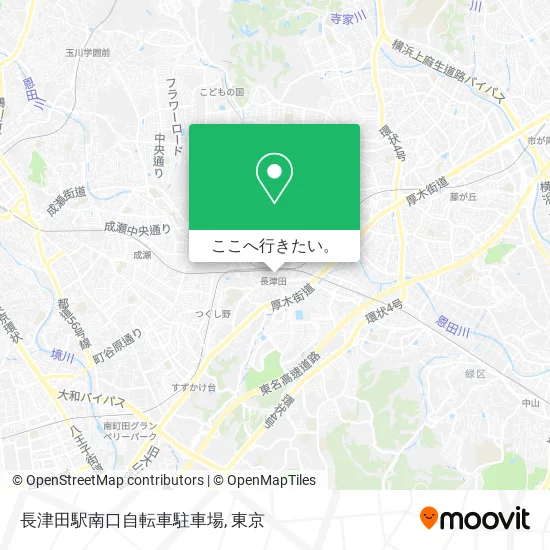長津田駅南口自転車駐車場地図